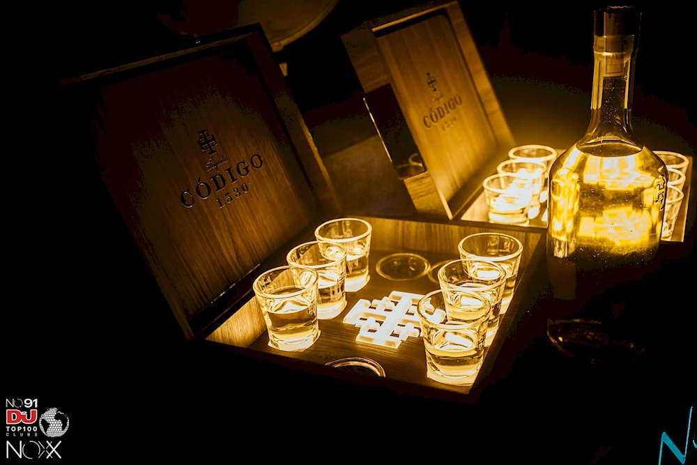 The drink menu at NOXX CITI specializes in serving premium imported liquors